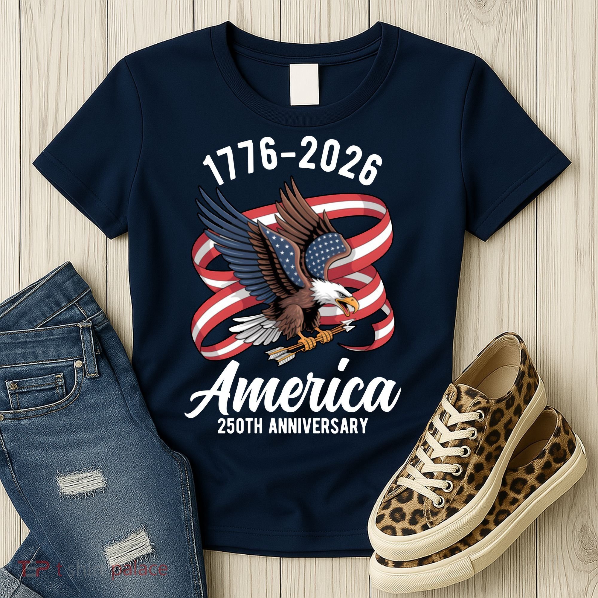 America 250th Anniversary 1776-2026 Eagle USA Women's T-Shirt
