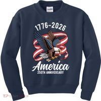 America 250th Anniversary 1776-2026 Eagle USA Kids Sweatshirt thumb 0