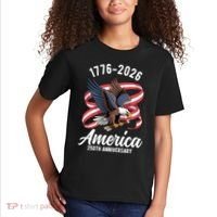 America 250th Anniversary 1776-2026 Eagle USA Kids T-Shirt thumb 2