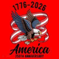 America 250th Anniversary 1776-2026 Eagle USA Santa Hat thumb 1