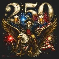 America 250 Ben Franklin Riding Eagle Celebration Women's Sweatshirt thumb 2