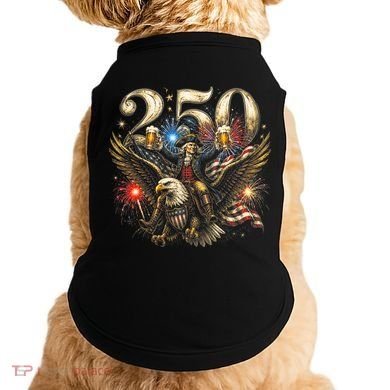 America 250 Ben Franklin Riding Eagle Celebration Doggie Tank