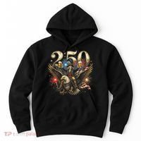 America 250 Ben Franklin Riding Eagle Celebration Hoodie thumb 0