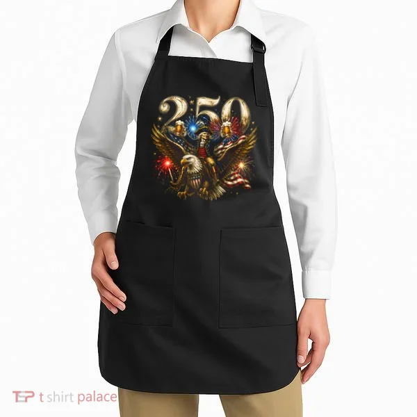 America 250 Ben Franklin Riding Eagle Celebration Apron
