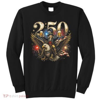 America 250 Ben Franklin Riding Eagle Celebration Sweatshirt
