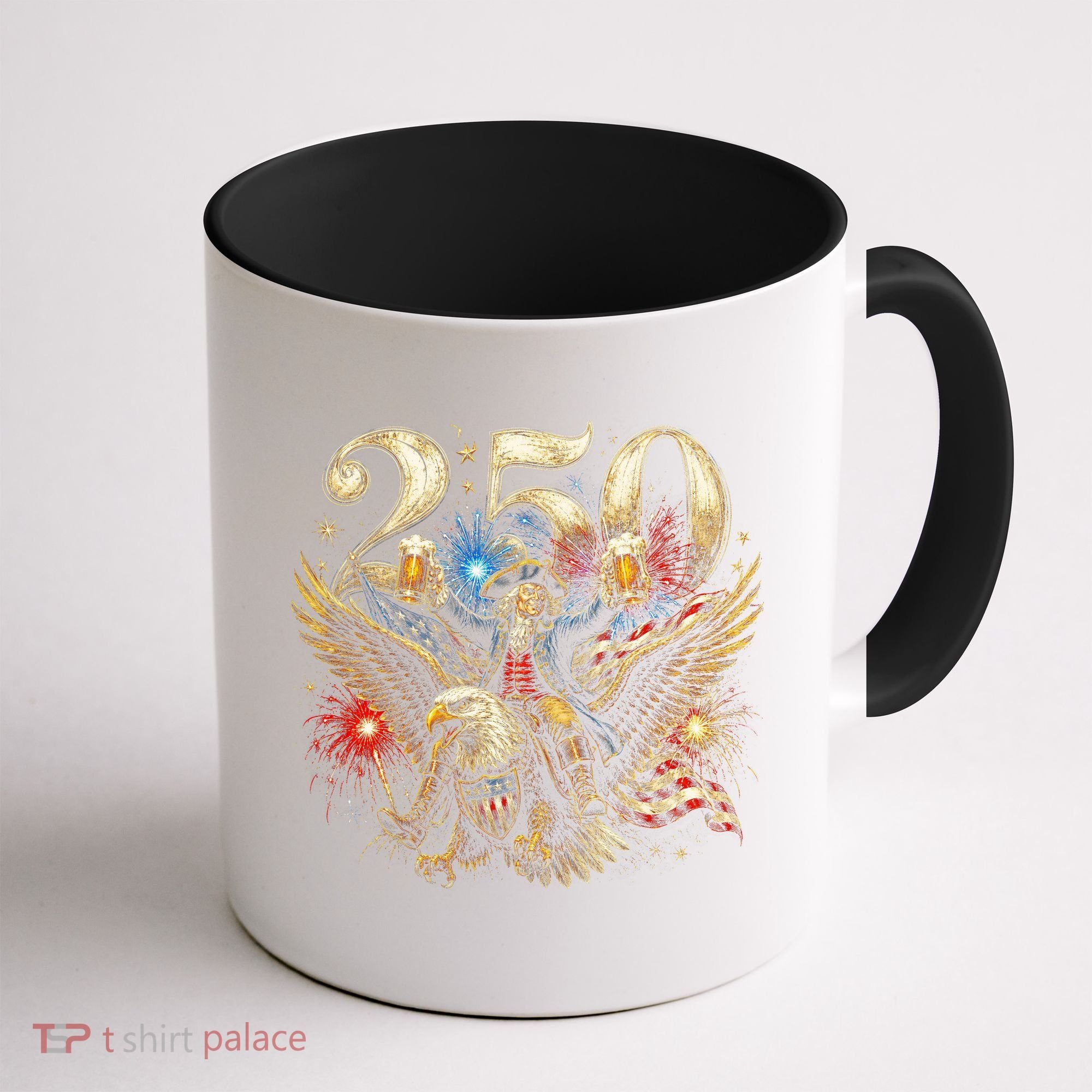 America 250 Ben Franklin Riding Eagle Celebration Coffee Mug