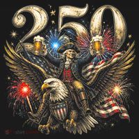 America 250 Ben Franklin Riding Eagle Celebration Pajama Set thumb 2