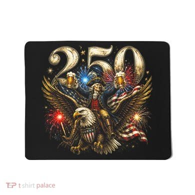 America 250 Ben Franklin Riding Eagle Celebration Mousepad
