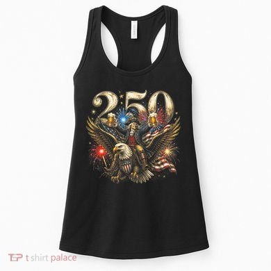 America 250 Ben Franklin Riding Eagle Celebration Women's Tank Top