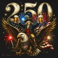 America 250 Ben Franklin Riding Eagle Celebration Toddler Hoodie thumb 2