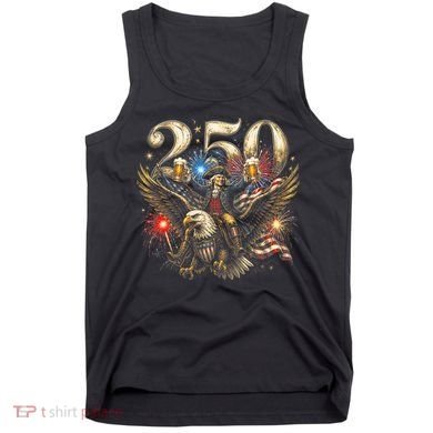 America 250 Ben Franklin Riding Eagle Celebration Tank Top