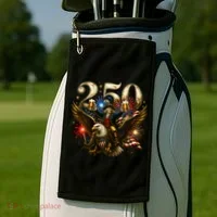 America 250 Ben Franklin Riding Eagle Celebration Golf Towel thumb 2