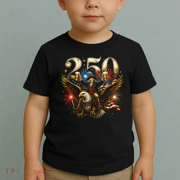 America 250 Ben Franklin Riding Eagle Celebration Toddler T-Shirt