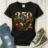 America 250 Ben Franklin Riding Eagle Celebration Women's T-Shirt thumb 3