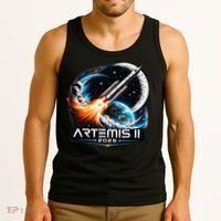 Artemis 2 Back To The Moon 2026 Tank Top thumb 3