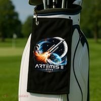 Artemis 2 Back To The Moon 2026 Golf Towel thumb 2