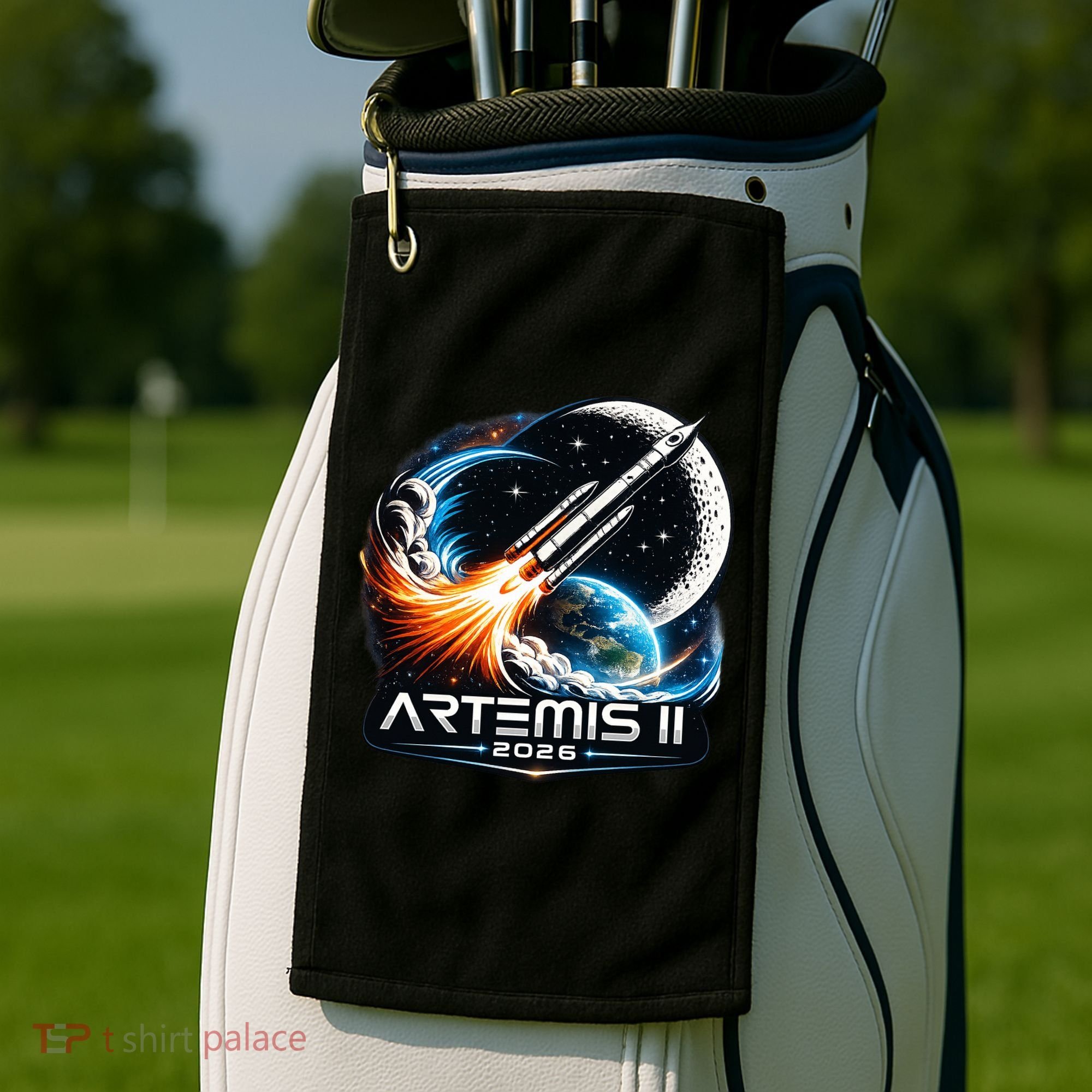 Artemis 2 Back To The Moon 2026 Golf Towel