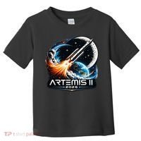 Artemis 2 Back To The Moon 2026 Toddler T-Shirt thumb 0