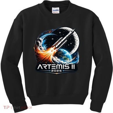 Artemis 2 Back To The Moon 2026 Kids Sweatshirt