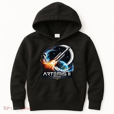 Artemis 2 Back To The Moon 2026 Kids Hoodie