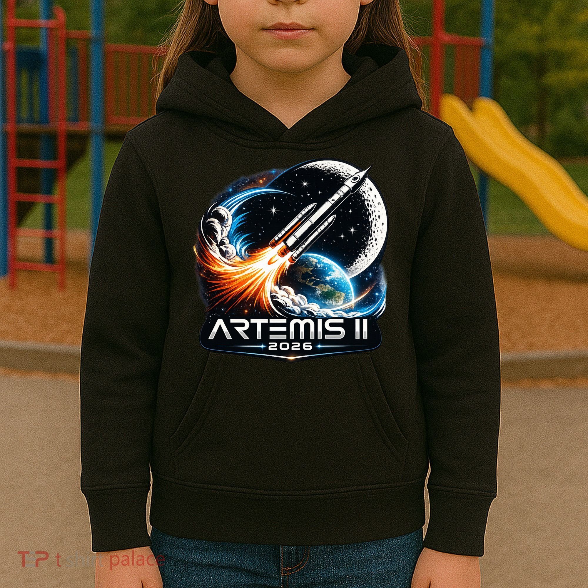 Artemis 2 Back To The Moon 2026 Kids Hoodie