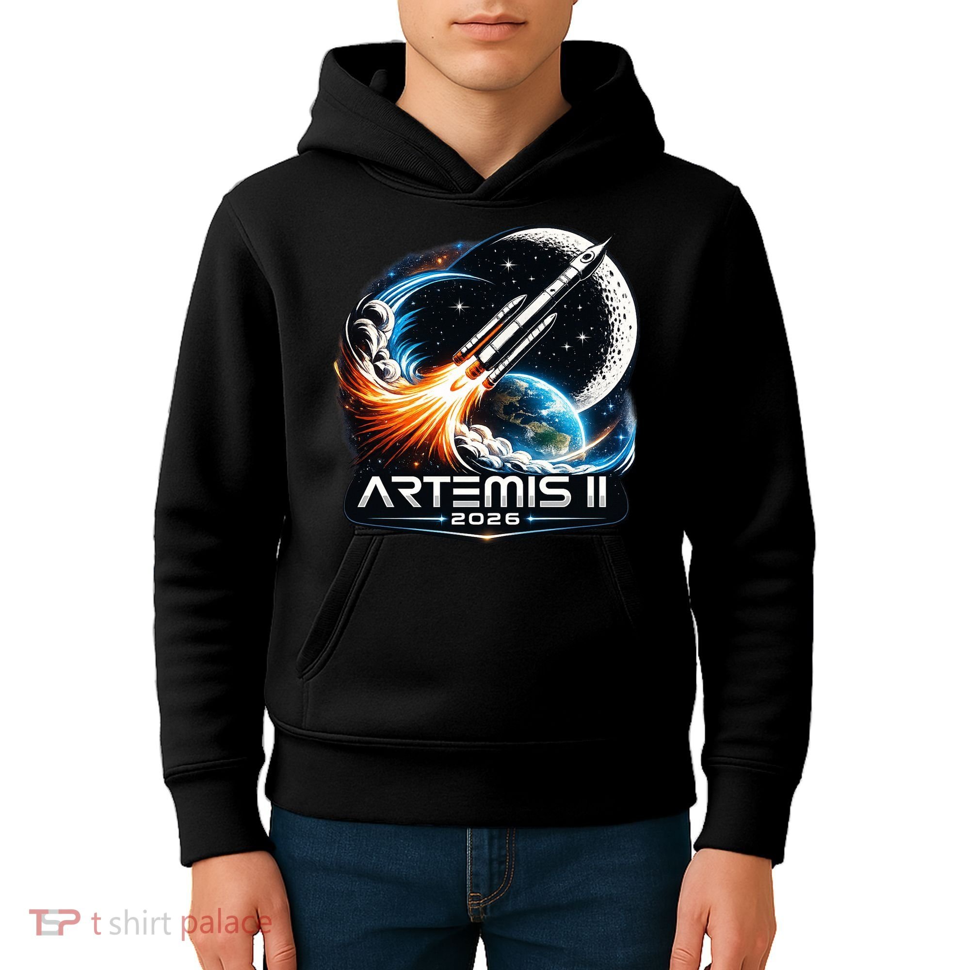 Artemis 2 Back To The Moon 2026 Kids Hoodie