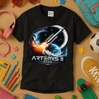 Artemis 2 Back To The Moon 2026 Kids T-Shirt thumb 3