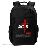 Acts 238 Baptized In Jesus Name Cross Pentecostal Apostolic Backpack thumb 0