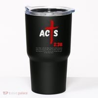 Acts 238 Baptized In Jesus Name Cross Pentecostal Apostolic Tumbler thumb 0