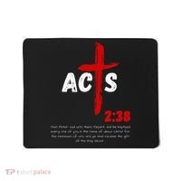 Acts 238 Baptized In Jesus Name Cross Pentecostal Apostolic Mousepad thumb 0