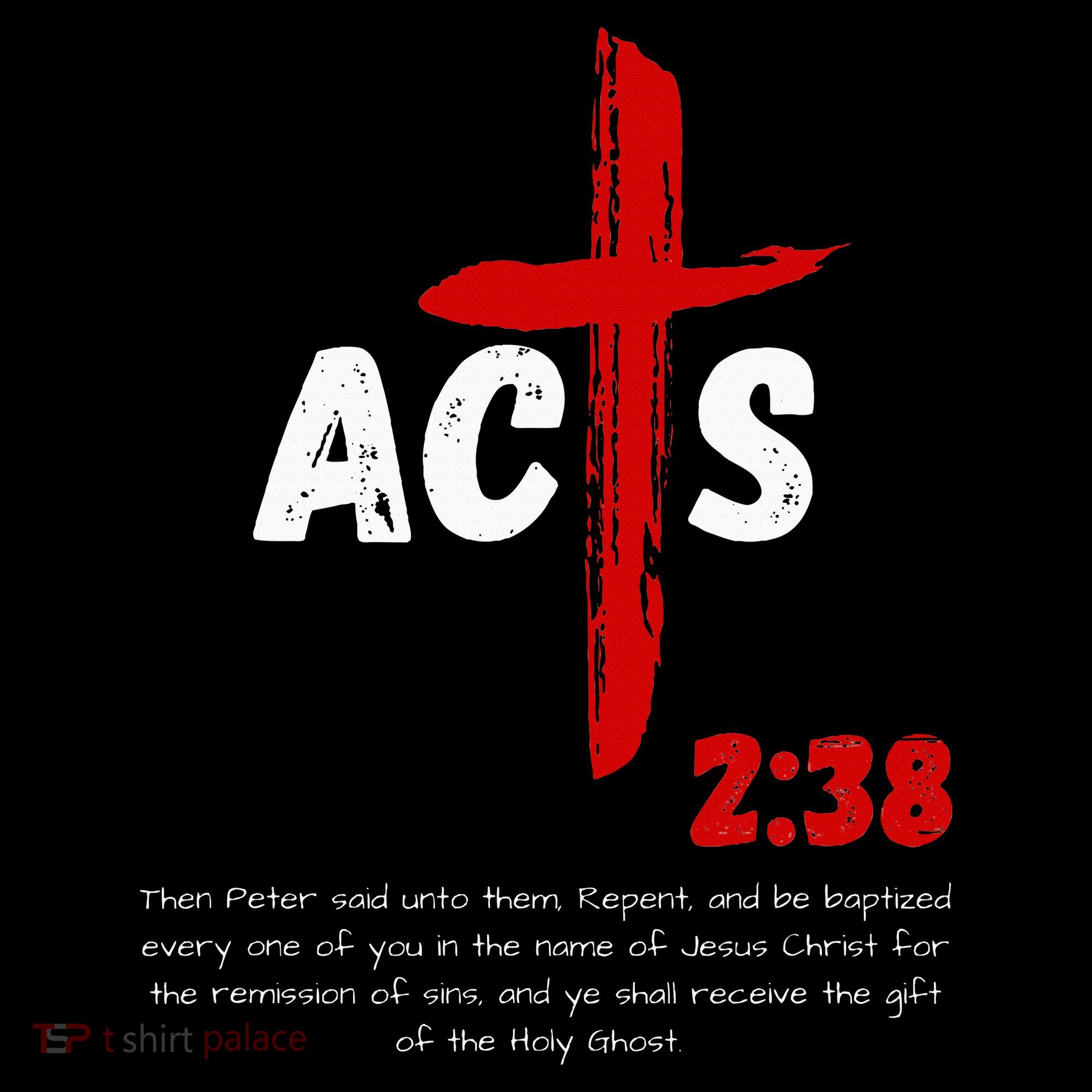 Acts 238 Baptized In Jesus Name Cross Pentecostal Apostolic Women's Tank Top