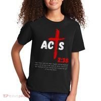 Acts 238 Baptized In Jesus Name Cross Pentecostal Apostolic Kids T-Shirt thumb 2