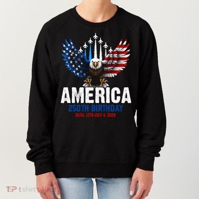 America's 250th Birthday Eagle Patriot Anniversary Women's Sweatshirt