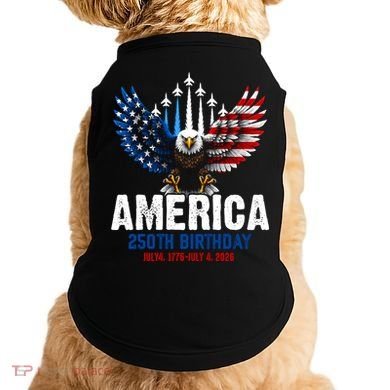 America's 250th Birthday Eagle Patriot Anniversary Doggie Tank