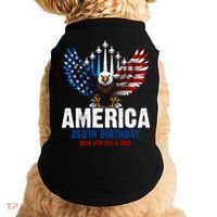 America's 250th Birthday Eagle Patriot Anniversary Doggie Tank thumb 0