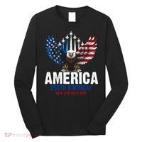 America's 250th Birthday Eagle Patriot Anniversary Long Sleeve Shirt thumb 0