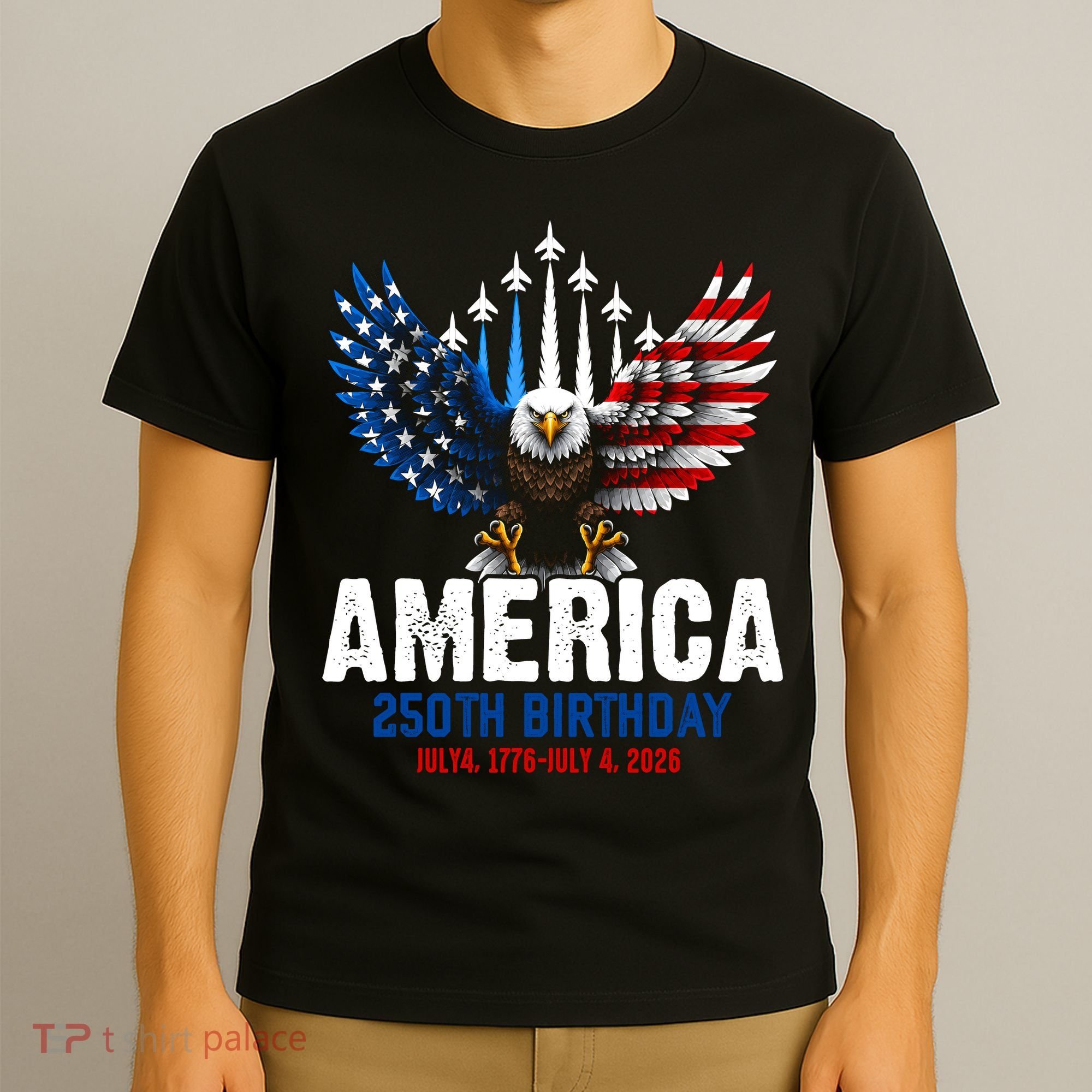 America's 250th Birthday Eagle Patriot Anniversary T-Shirt
