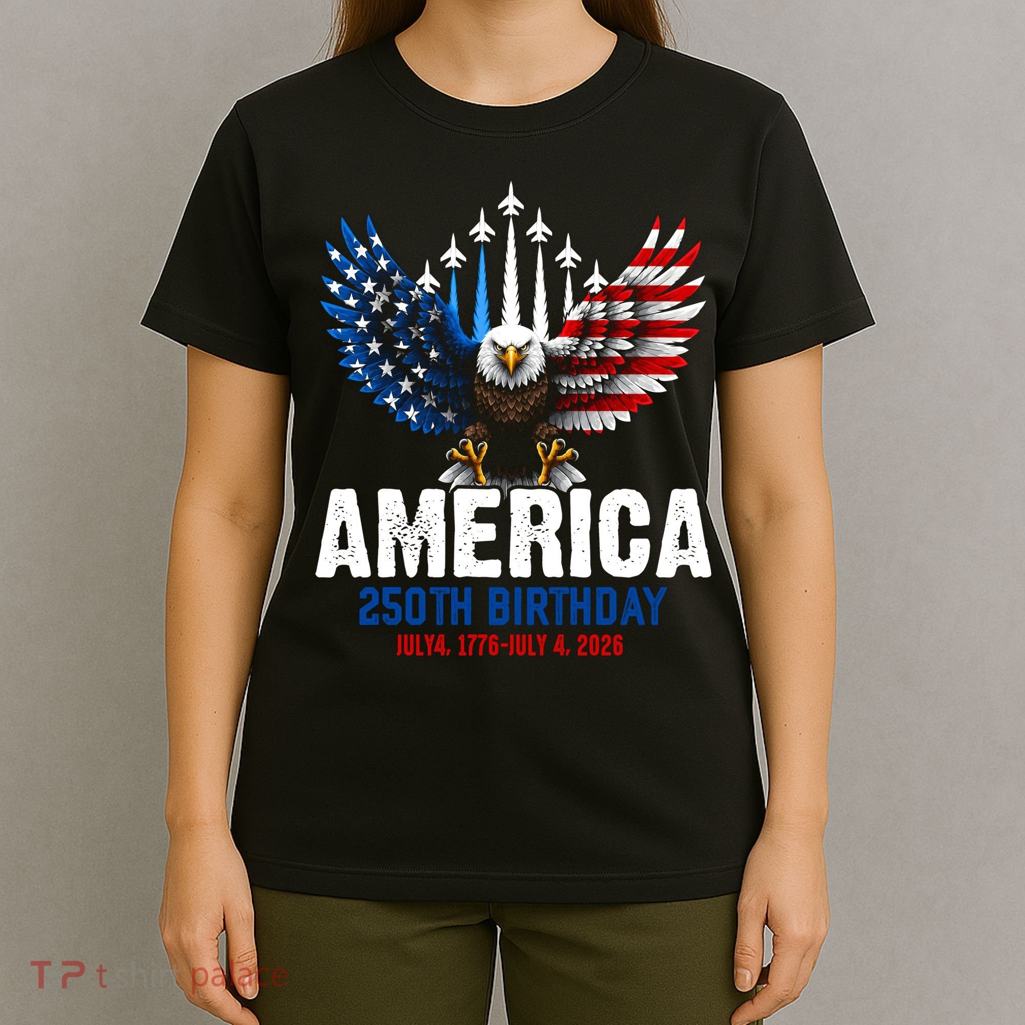 America's 250th Birthday Eagle Patriot Anniversary T-Shirt
