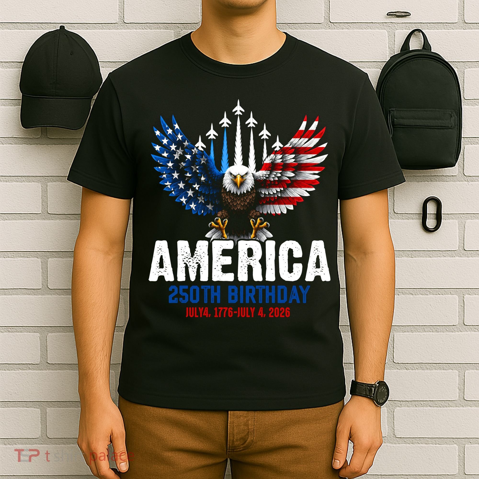 America's 250th Birthday Eagle Patriot Anniversary T-Shirt