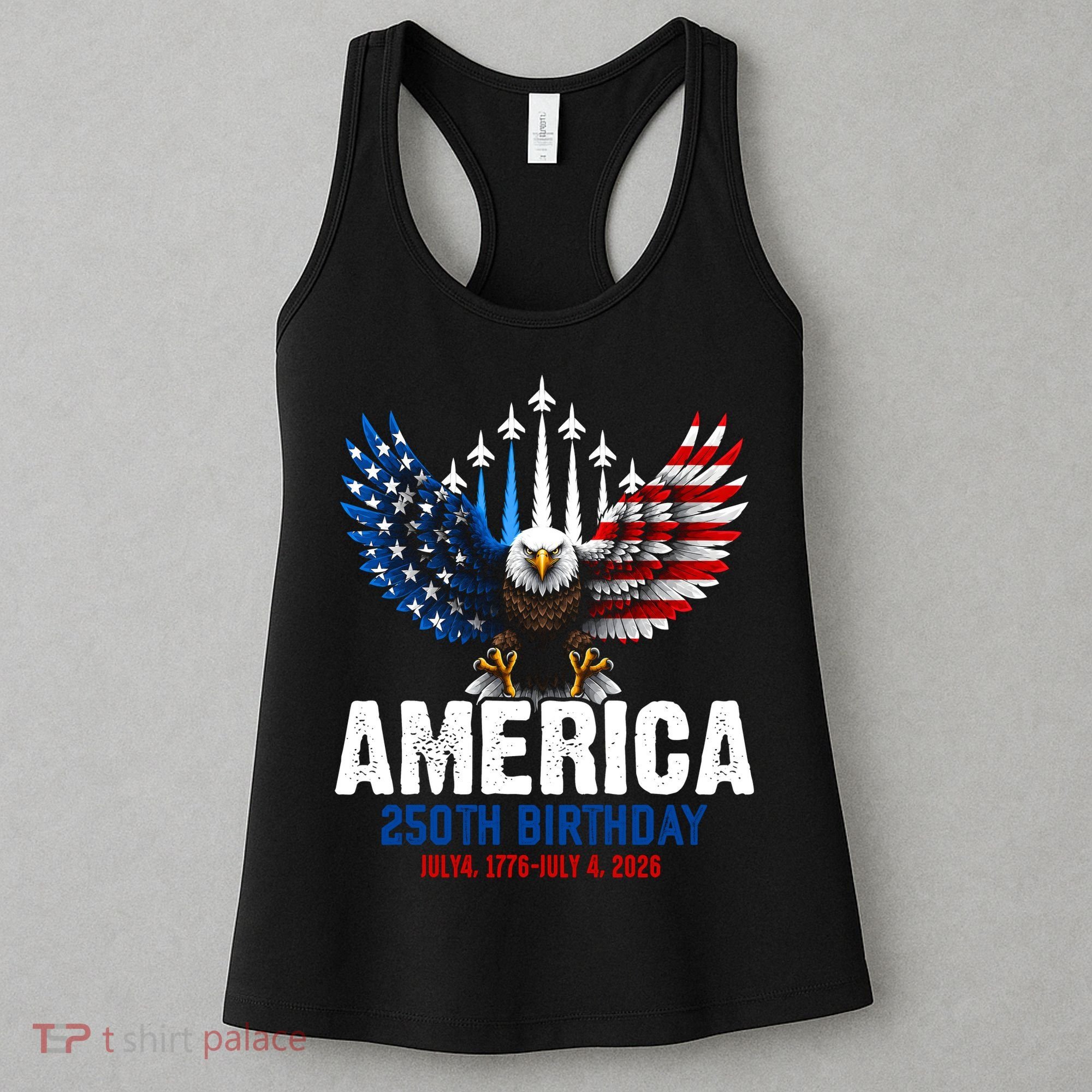 America's 250th Birthday Eagle Patriot Anniversary Women's Tank Top