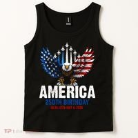 America's 250th Birthday Eagle Patriot Anniversary Tank Top thumb 2
