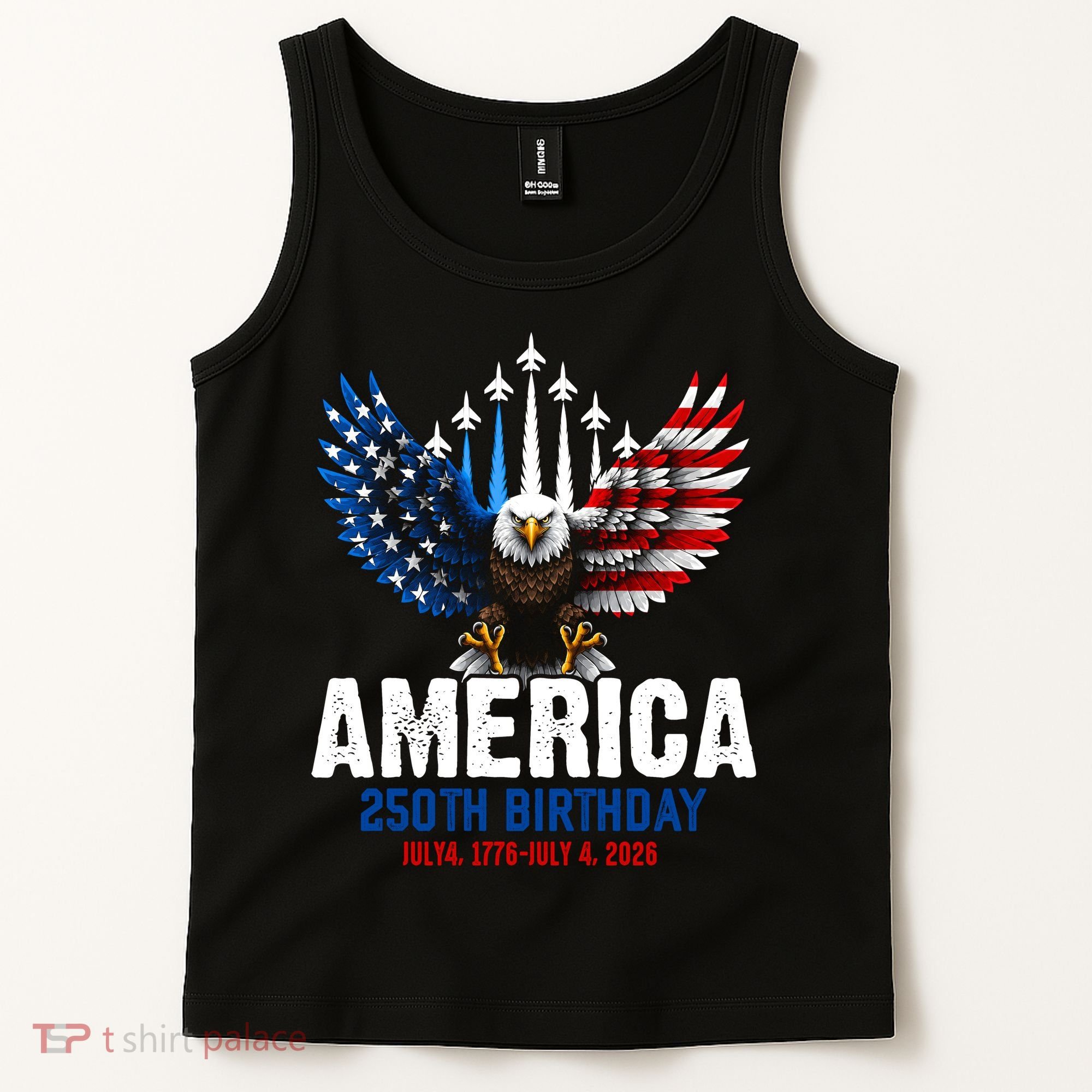 America's 250th Birthday Eagle Patriot Anniversary Tank Top
