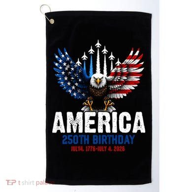 America's 250th Birthday Eagle Patriot Anniversary Golf Towel