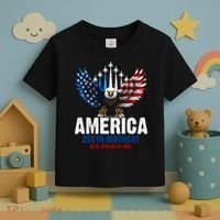 America's 250th Birthday Eagle Patriot Anniversary Toddler T-Shirt thumb 3