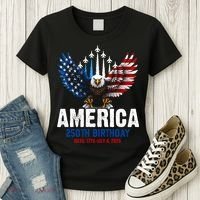 America's 250th Birthday Eagle Patriot Anniversary Women's T-Shirt thumb 3