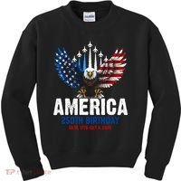 America's 250th Birthday Eagle Patriot Anniversary Kids Sweatshirt thumb 0