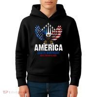 America's 250th Birthday Eagle Patriot Anniversary Kids Hoodie thumb 4