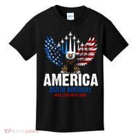 America's 250th Birthday Eagle Patriot Anniversary Kids T-Shirt thumb 0