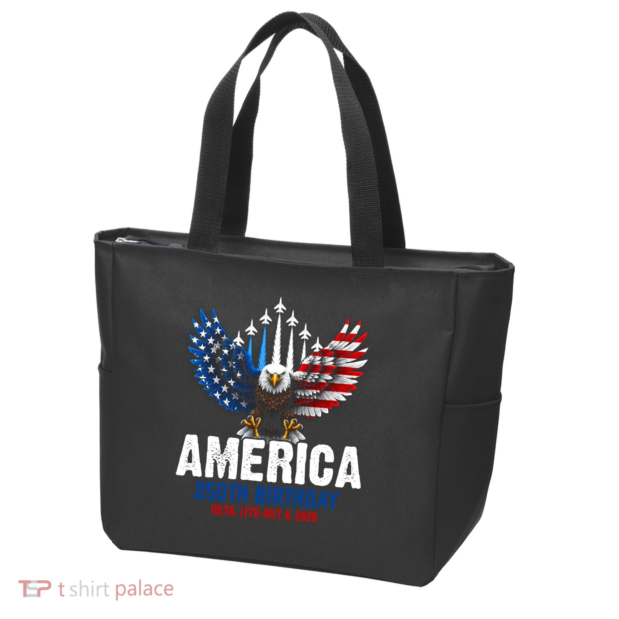 America's 250th Birthday Eagle Patriot Anniversary Tote Bag