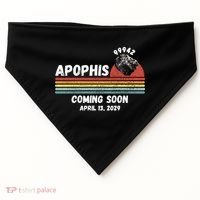 Apophis 2029 Funny Space Humor Comet Meteor Apophis April 13 2029 Asteroid 99942  USA-Made Doggie Bandana thumb 0